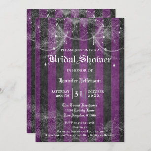 Gothic Halloween Bridal Shower Invitation