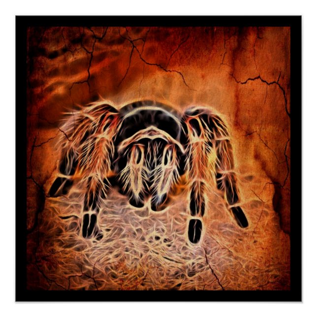Gothic Halloween creepy crawlies spider Tarantula Poster (Front)
