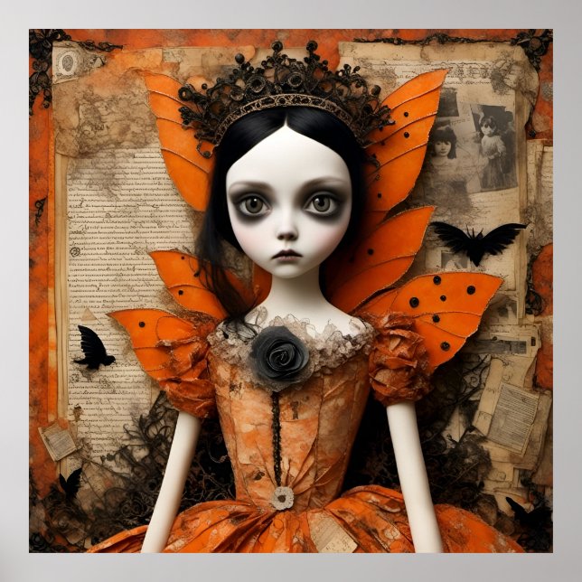 Gothic Halloween Doll Poster (Front)
