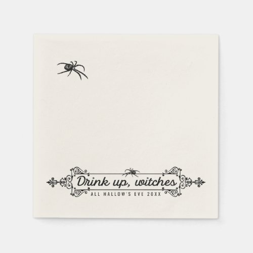 Gothic Halloween  Drink Up Witches Napkins