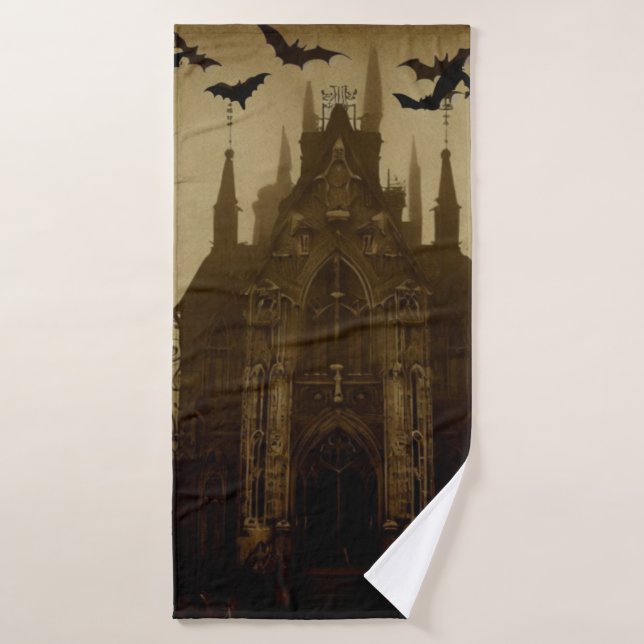 Gothic/Halloween/fall/pumpkin  Bath Towel (Bath Towel)