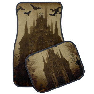 Gothic/Halloween/fall/pumpkin  Car Floor Mat