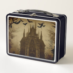 Gothic/Halloween/fall/pumpkin Metal Lunch Box