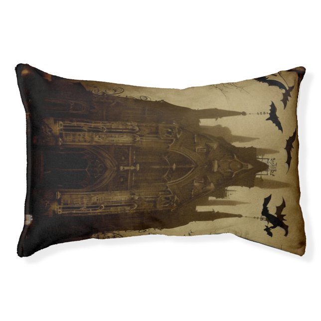 Gothic/Halloween/fall/pumpkin  Pet Bed (Front)