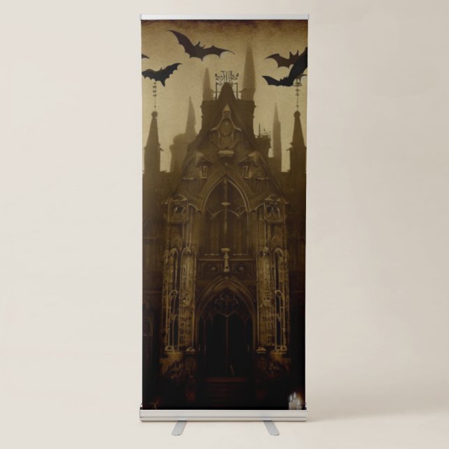 Gothic/Halloween/fall/pumpkin  Retractable Banner (Front)