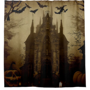 Gothic/Halloween/fall/pumpkin  Shower Curtain