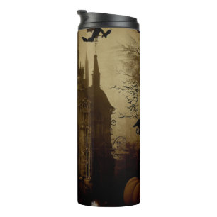 Gothic/Halloween/fall/pumpkin Thermal Tumbler