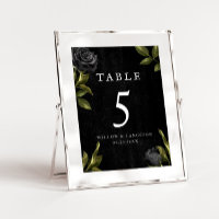 Gothic Halloween Floral Wedding