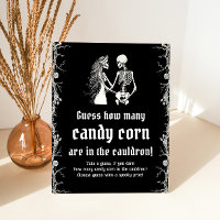 Gothic Halloween Guess How Many Candy Corn Game