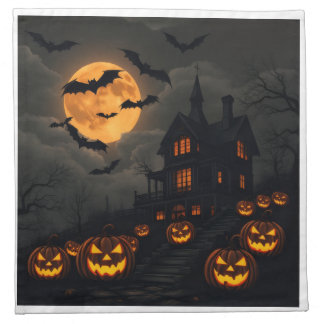 Gothic Halloween Haunted House Napkins