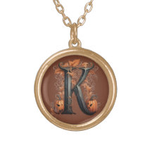 Gothic Halloween Initial K Necklace – Vintage Pump