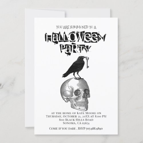 Gothic Halloween Invitation