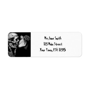 Gothic Halloween Label