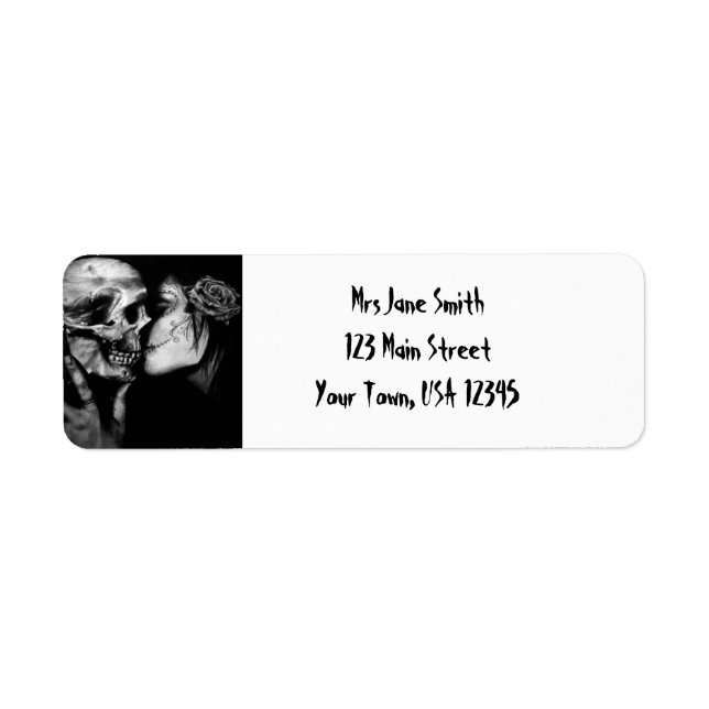 Gothic Halloween Label (Front)