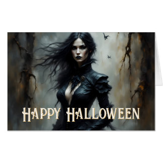 Gothic Halloween Night of Mystery Card