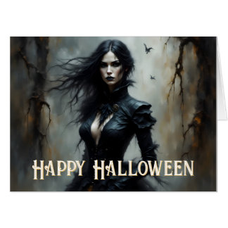 Gothic Halloween Night of Mystery Card