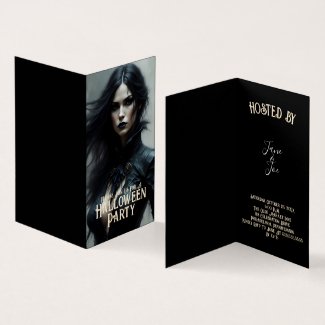 Gothic Halloween Night of Mystery Invitation