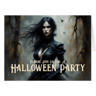 Gothic Halloween Night of Mystery Invitation