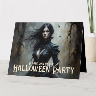 Gothic Halloween Night of Mystery Invitation