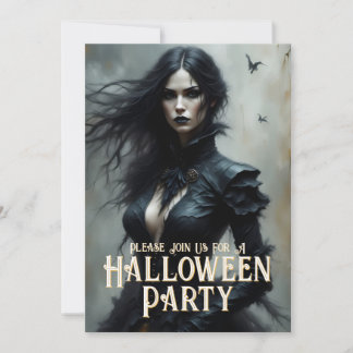 Gothic Halloween Night of Mystery Invitation