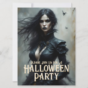 Gothic Halloween Night of Mystery Invitation