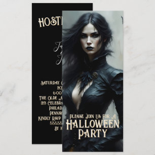 Gothic Halloween Night of Mystery Invitation