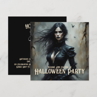 Gothic Halloween Night of Mystery Invitation