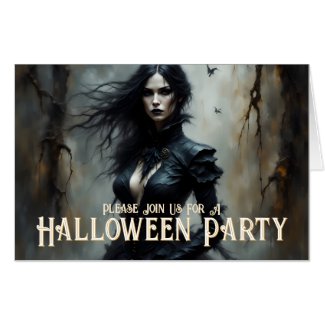 Gothic Halloween Night of Mystery Invitation