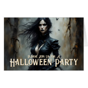Gothic Halloween Night of Mystery Invitation