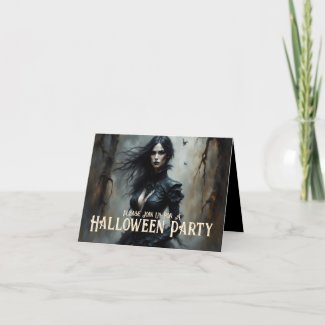Gothic Halloween Night of Mystery Invitation