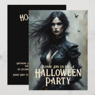 Gothic Halloween Night of Mystery Invitation
