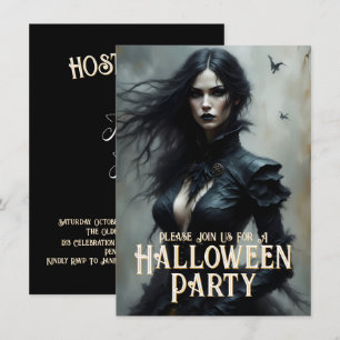 Gothic Halloween Night of Mystery Invitation