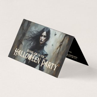 Gothic Halloween Night of Mystery Invitation