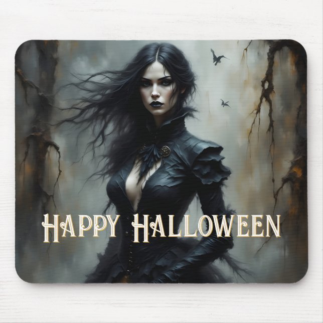 Gothic Halloween Night of Mystery Mouse Pad (Front)