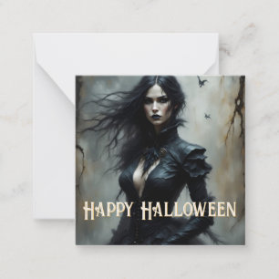 Gothic Halloween Night of Mystery Note Card
