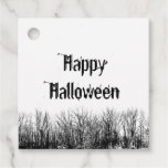 Gothic Halloween Party Creepy Typography  Favor Tags