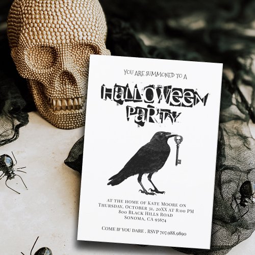 Gothic Halloween Party   Invitation