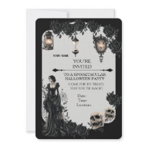 Gothic Halloween Party Invitation | Dark Fantasy B