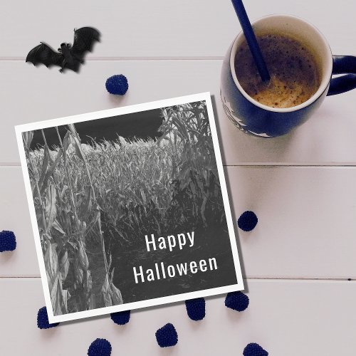 Gothic Halloween Party Vintage Corn Maze  Napkins