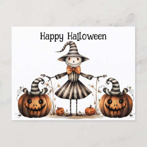 Gothic Halloween   Postcard