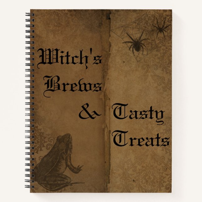 Gothic Halloween Recipe Notebook (Front)