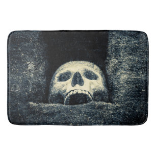 Gothic Halloween Skull Bathroom Mat