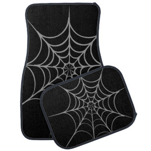 Gothic Halloween Spider Web Car Mats