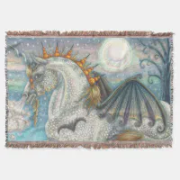 Black halloween unicorn best sale throw
