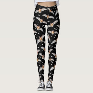 Gothic Halloween Vampire Bats Goth Creepy Cute Leggings