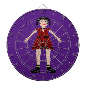 Gothic Halloween Vampire Lady Dart Board