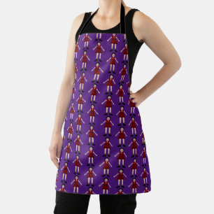 Gothic Halloween Vampire Lady Patterned Apron