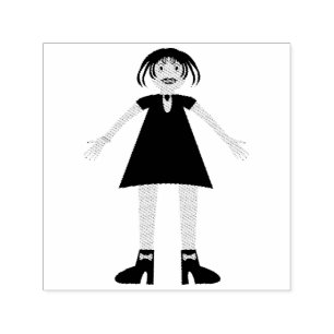 Gothic Halloween Vampire Lady Self-inking Stamp