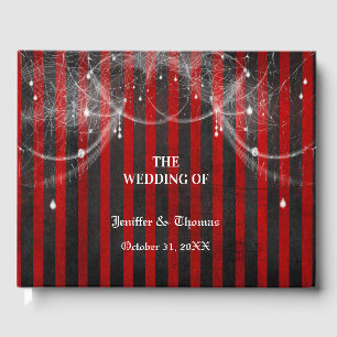 Gothic Halloween wedding guest book