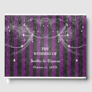 Gothic Halloween wedding guest book